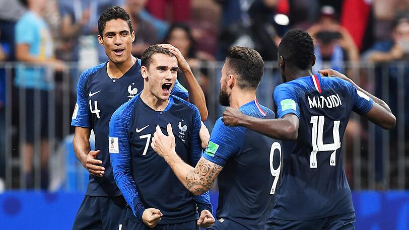 Weltmeister: Superstar Antoine Griezmann (Mi.) und Frankreich.