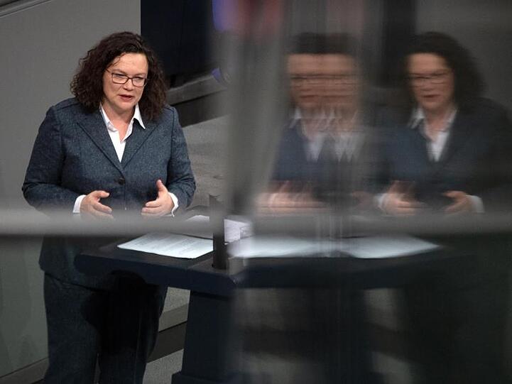 Andrea Nahles war mit einer Unterbrechung seit 1998 im Bundestag.