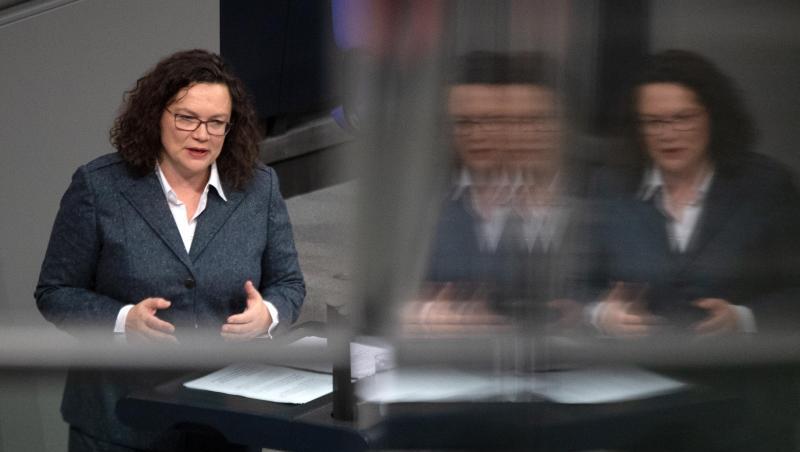 Andrea Nahles war mit einer Unterbrechung seit 1998 im Bundestag. Andrea Nahles war mit einer Unterbrechung seit 1998 im Bundestag.