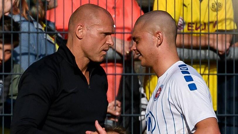 Thorsten Legat mit seinem Sohn Nico. Thorsten Legat mit seinem Sohn Nico.