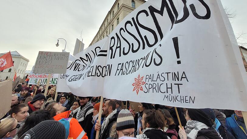 Aufregung um Palästina-Block bei Demo in München.