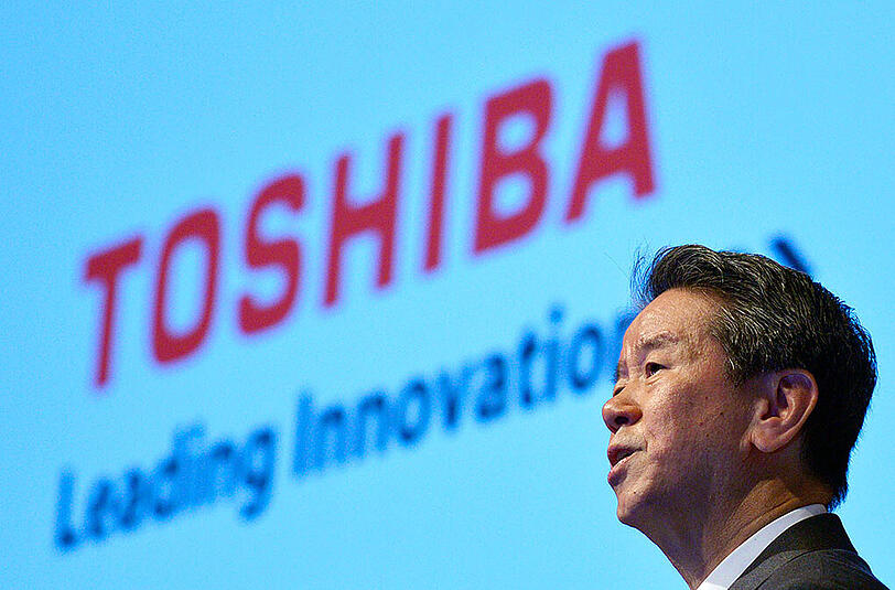 Toshiba-Chef Hisao Tanaka.