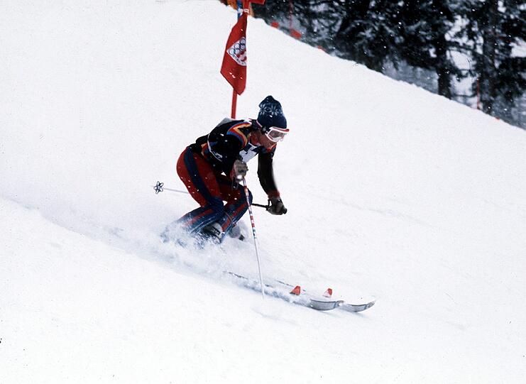 Auch im Riesenslalom gab's eine Medaille für die Gold-Rosi - zwar nur eine silberne.