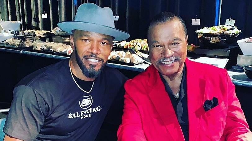 Jamie Foxx hat sein Idol Billy Dee Williams getroffen