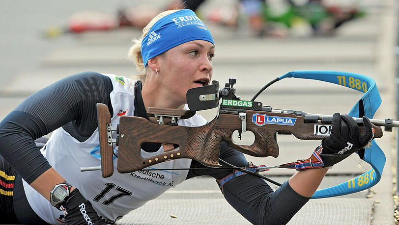 Magdalena Neuner war im Sommer auf Rollen unterwegs, wie hier im September in Oberhof. Magdalena Neuner war im Sommer auf Rollen unterwegs, wie hier im September in Oberhof.