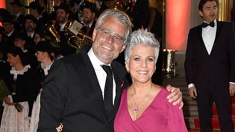 Birgit Schrowange mit Freund Frank Spothelfer 2019