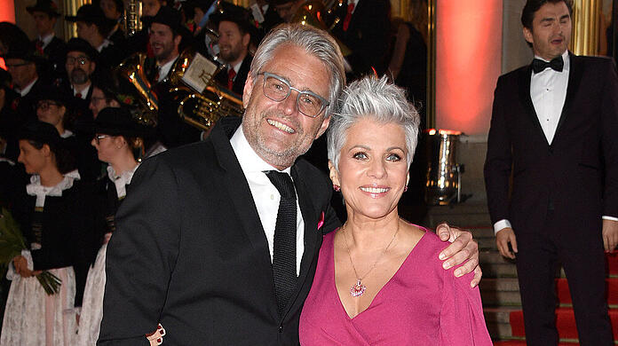 Birgit Schrowange mit Freund Frank Spothelfer 2019