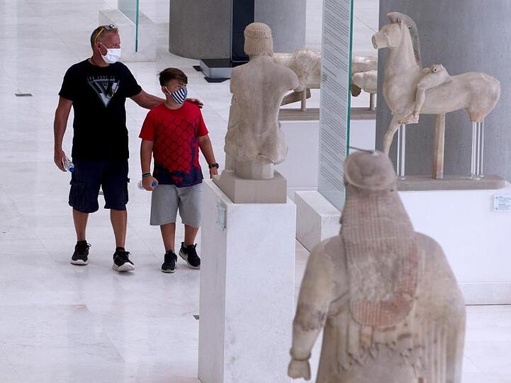Nicht viel los in Athens Akropolis Museum.