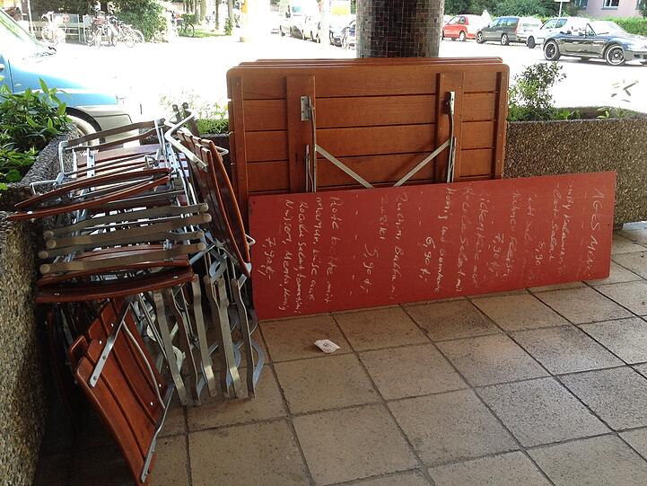 "Unverfälscht griechisch"? Die Terrasse des Restaurants.