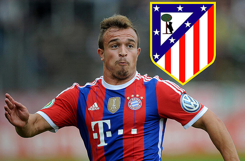 Xherdan Shaqiri ist unzufrieden beim FCB und liebäugelt mit einem Wechsel - jetzt soll Atletico Madrid interessiert sein.