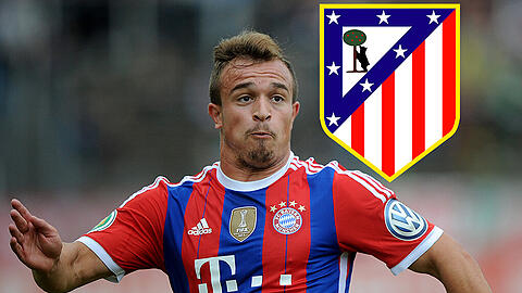 Xherdan Shaqiri ist unzufrieden beim FCB und liebäugelt mit einem Wechsel - jetzt soll Atletico Madrid interessiert sein.