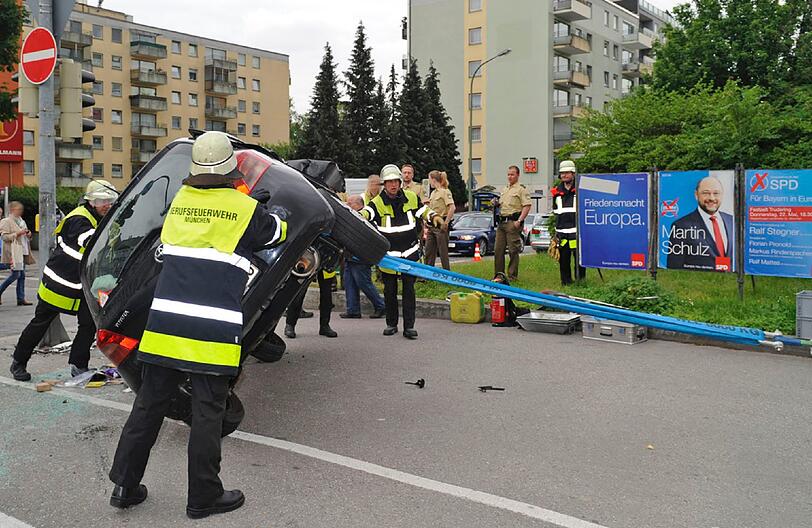 Die Bilder vom Unfall in Haidhausen.