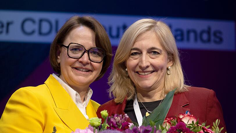 Widmann-Mauz (l.) geht, Warken kommt als neue Vorsitzende der CDU-Frauen-Union