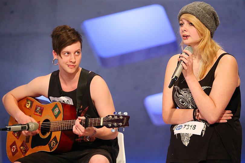 Die DSDS-Kandidaten: Nico Thoma und Kimberly Jacobs.
