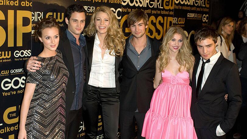 Taylor Momsen mit ihren Schauspiel-Kollegen aus der Serie "Gossip Girl". Taylor Momsen mit ihren Schauspiel-Kollegen aus der Serie "Gossip Girl".