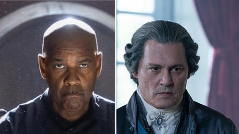 Denzel Washington (li.) verteilt in "The Equalizer 3: The Final Chapter" einmal mehr Gerechtigkeitsschellen im Mengenrabatt. Johnny Depp will derweil mit "Jeanne du Barry" seine Leinwand-Rückkehr einläuten.