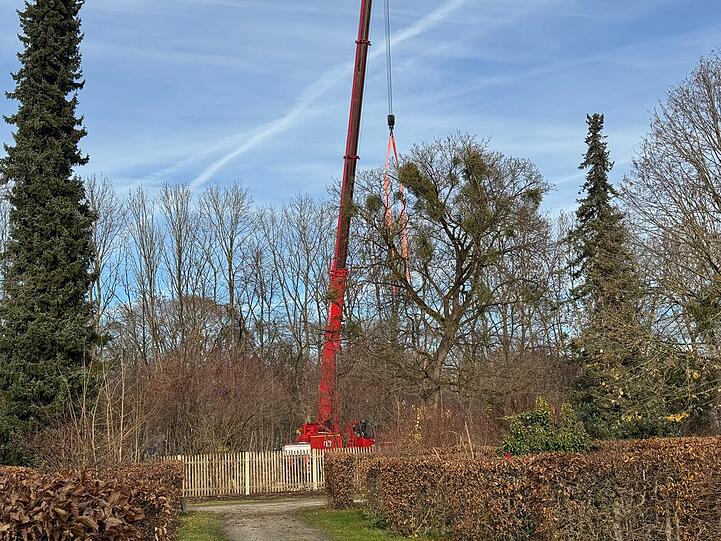 Die ersten Vorbereitungen für die Entschärfung der Weltkriegsbombe laufen: Zunächst sollen rund um die Fundstelle Seecontainer verbaut werden.