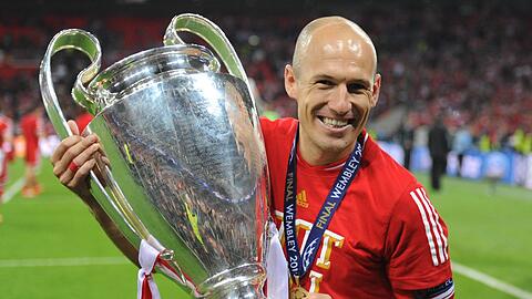 Urlaub vorbei, die neue Saison beginnt: Der Finalheld von London nimmt die Arbeit auf: Arjen Robben. Foto: dpa