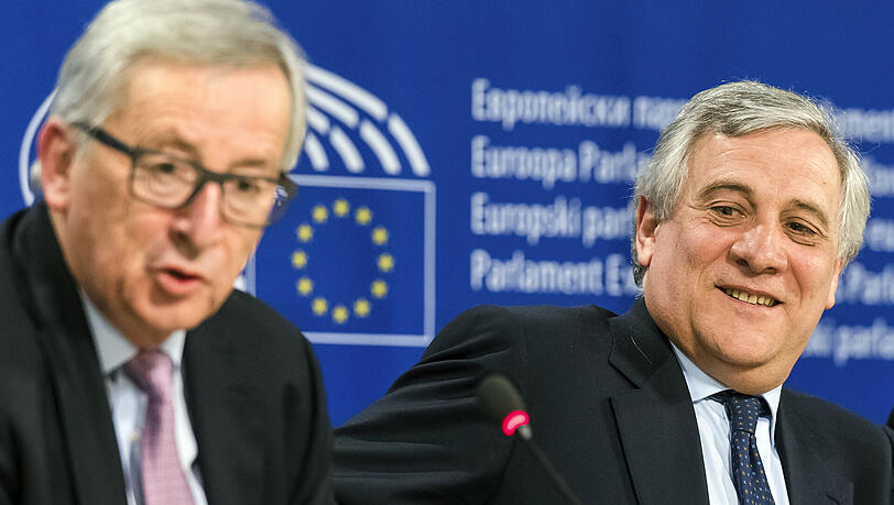 Europäische Union: Juncker Tajani Europäische Union: Juncker Tajani