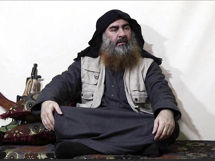 IS-Chef Abu Bakr al-Bagdadi in einem undatierten Video der Terrororganisation.