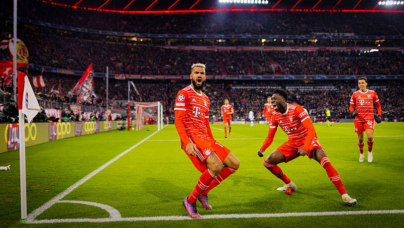 Eric Maxim Choupo-Moting (l.) sorgt in dieser Saison für die Tore beim FC Bayern.