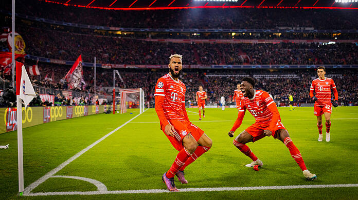 Eric Maxim Choupo-Moting (l.) sorgt in dieser Saison für die Tore beim FC Bayern.
