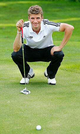 Bilder: Golf-Gaudi mit Müller und Lahm