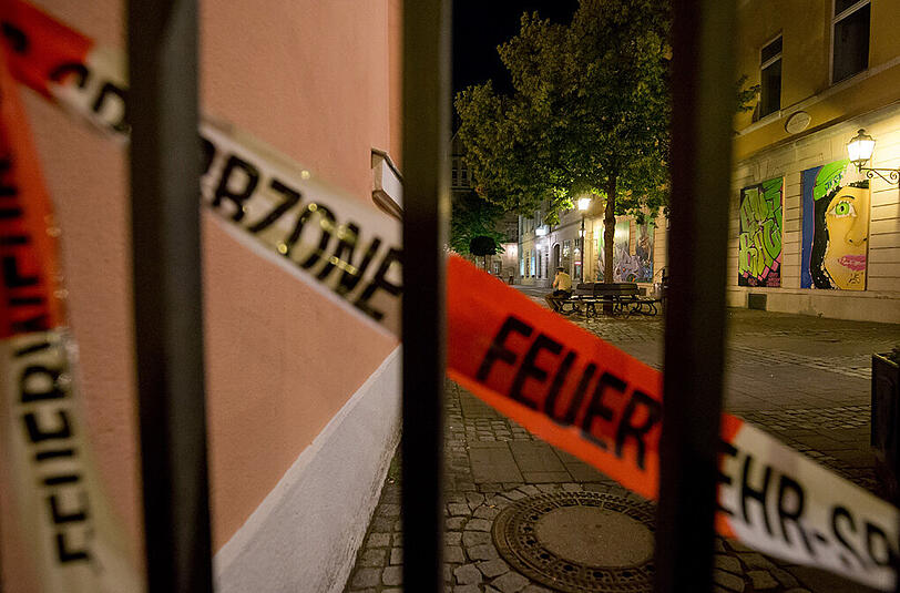In Ansbach hat sich ein Bombenanschlag ereignet. Die ersten Bilder vom Tatort.