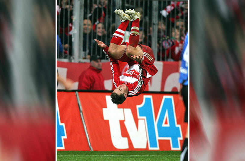 Sein Markenzeichen: Miroslav Klose und der Salto.