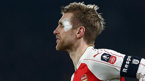 Verletzt raus: Per Mertesacker.
