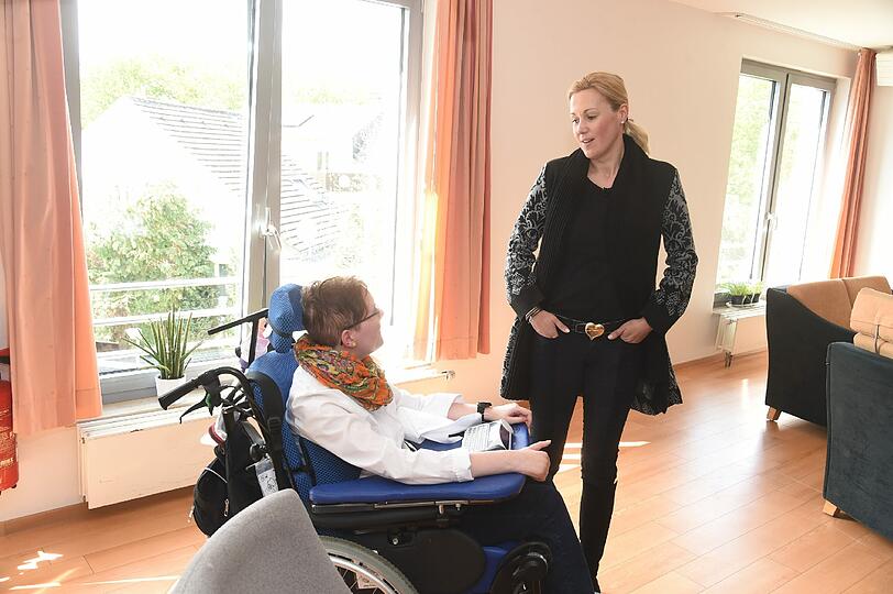 Bettina Wulff bei ihrem Besuch im Lebenszentrum Königsborn in Unna