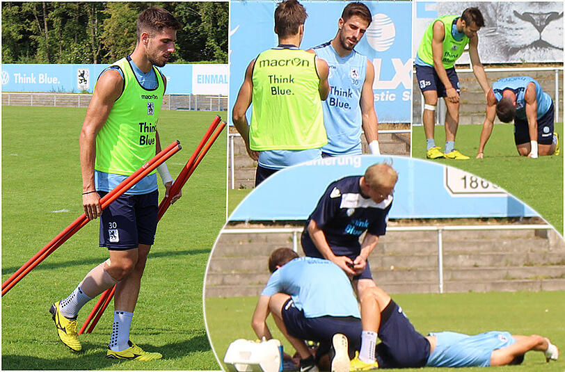 Schrecksekunde für Milos Degenek beim Training: Doch der Serbe kann mit einem dicken Verband weiterspielen.