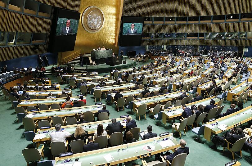 Die Vollversammlung der Vereinten Nationen beginnt heute mit ihrer 71. Generaldebatte. Foto: Matt Campbell/Archiv