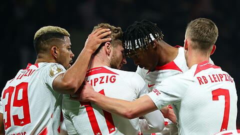Titelverteidiger Leipzig konnte sich im Pokal-Viertelfinale gegen Dortmund durchsetzen.