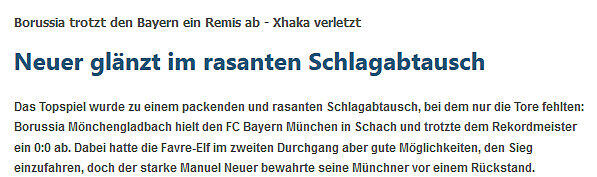 Die Pressestimmen zum Spiel.