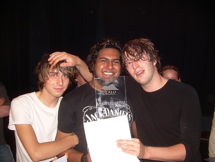 Die Indierocker von Blek le Roc gewannen im Jahr 2007 (Foto) den Bandwettbewerb &bdquo;Unüberhörbar&ldquo;, den Vorläufer von Munich Rocks!, bei dem sie morgen spielen.