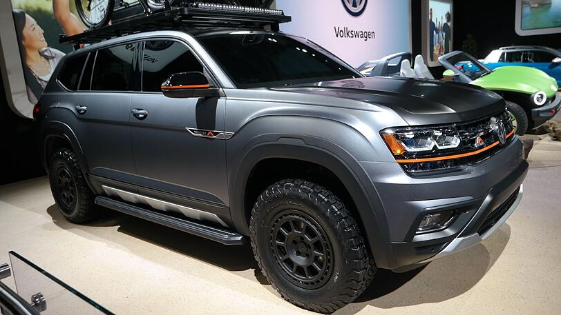 Ein Fall nur für die USA: Der VW Atlas in der freizeitorientierten Version Base Camp.