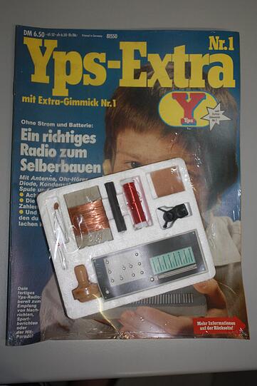 Die kleinen Bausätze verblüfften immer wieder: Das erste Gimmick war ein Radio zum selberbauen.