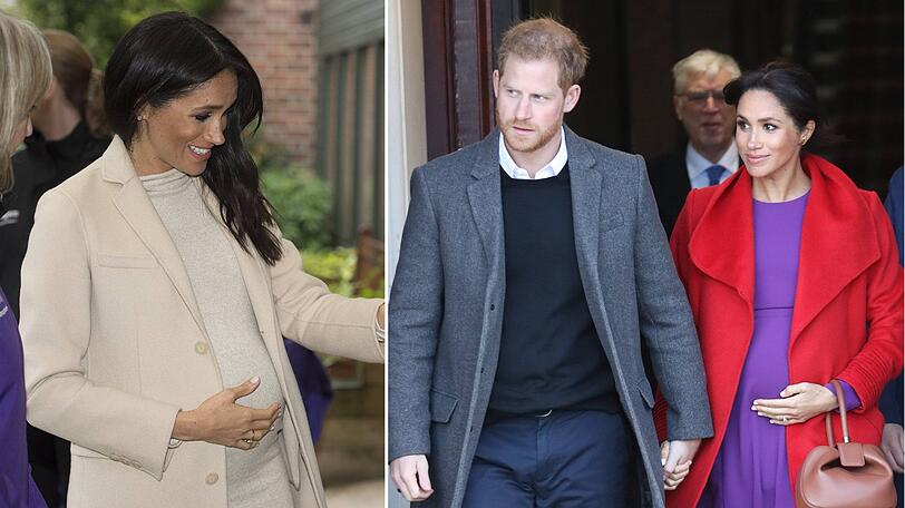 Wirbel um die Schwangerschaft von Herzogin Meghan: Gibt es eigentlich gar keinen Babybauch?