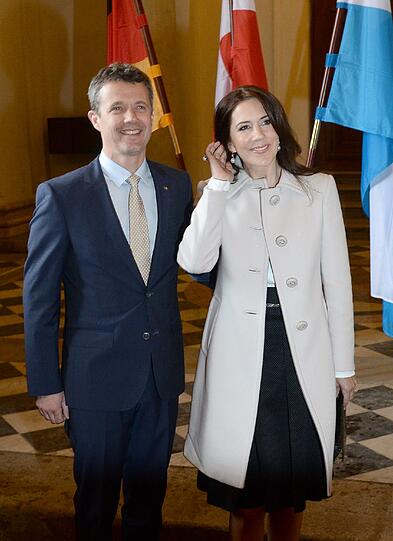 Das dänische Kronprinzenpaar Frederik und Mary besucht München