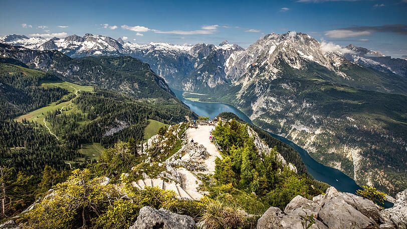 Wahrhaft majestätisch: der Königsblick in der Nähe der Jennerbahn-Bergstation.