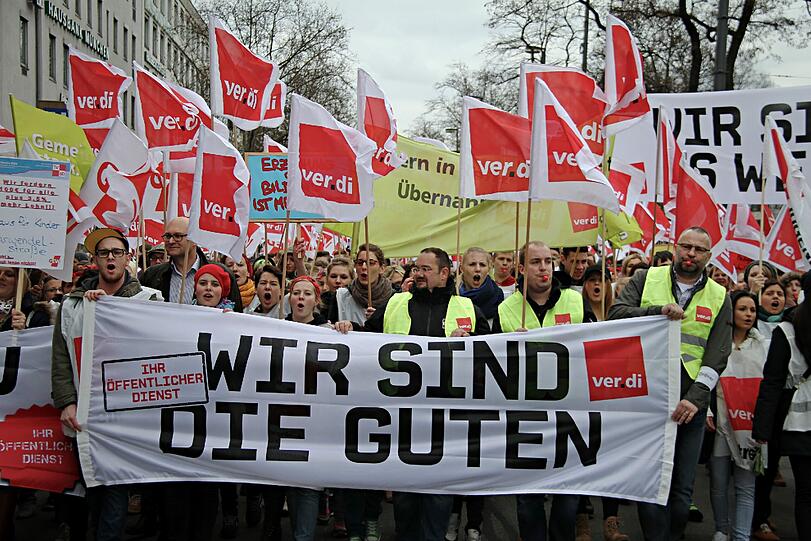 Bilder von der Demonstration