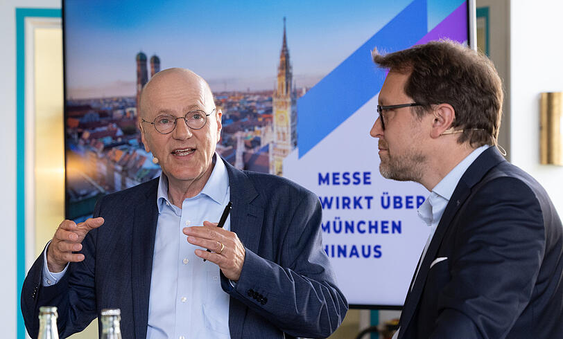 Die Messe CEOS Reinhard Pfeiffer und Stefan Rummel stellen die Ergebnisse der Studie vor.