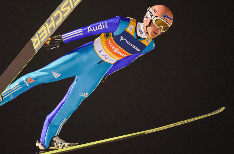 Severin Freund beim Skispringen in Lahti.