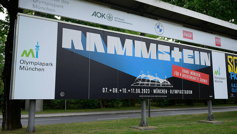Werbung für die Rammstein-Konzerte im Münchner Olympiastadion. Werbung für die Rammstein-Konzerte im Münchner Olympiastadion.