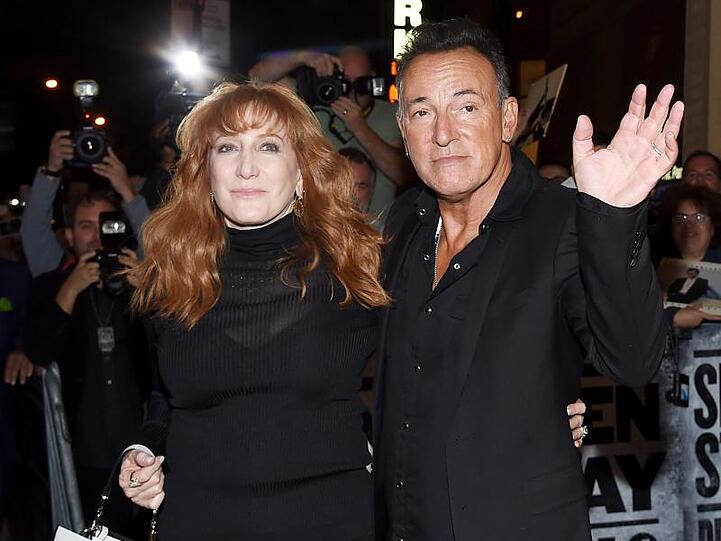 Bruce Springsteen und seine Frau Patti Scialfa in New York nach der Premiere von "Springsteen On Broadway".