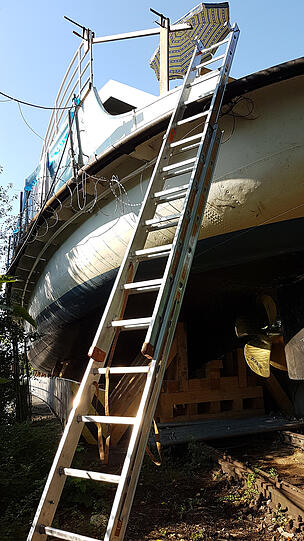 Die MS Utting wird derzeit noch weiter aus- und umgebaut.