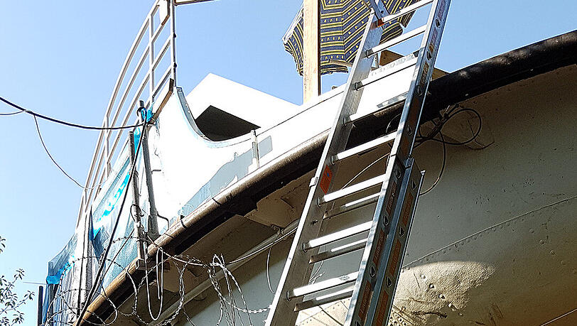 Die MS Utting wird derzeit noch weiter aus- und umgebaut.