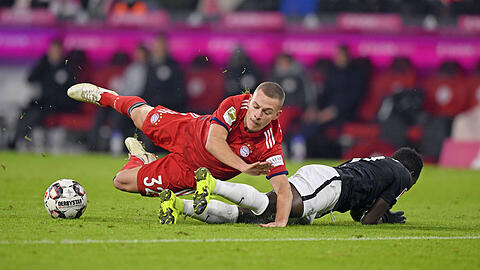 Heißer Fight: Joshua Kimmich gegen Leipzigs Bruma