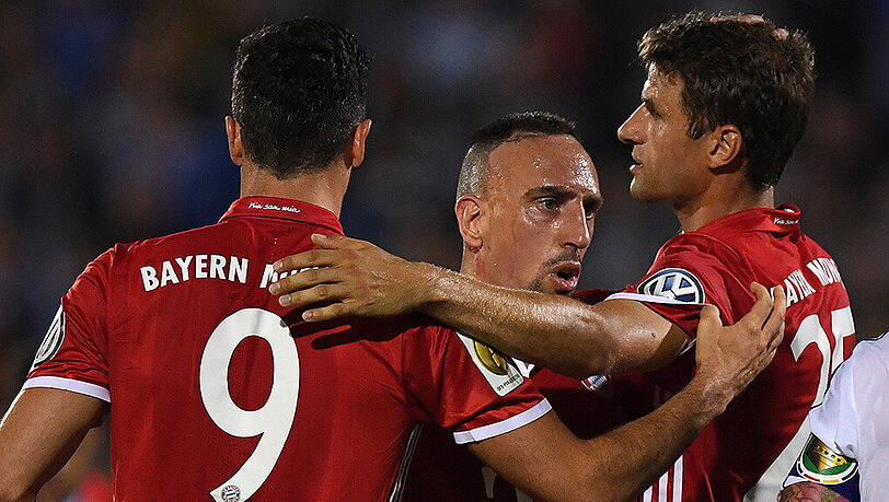 Robert Lewandowski war der Mann des Abends in Jena. Robert Lewandowski war der Mann des Abends in Jena.